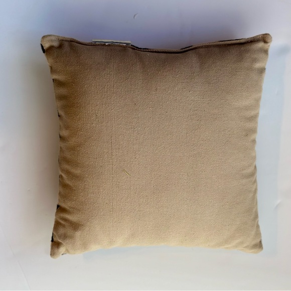 Pottery Barn Zebra Hair On Hide Decorative Pillow Brown & Ivory 11” x 11” - Picture 3 of 4